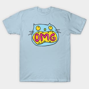 Funny shocked OMG cat T-Shirt